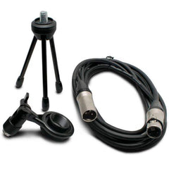 Vault Condenser Microphones Vault VCM Studio Condenser Microphone with XLR Cable, Tripod, Mount and Foam Pop Filter