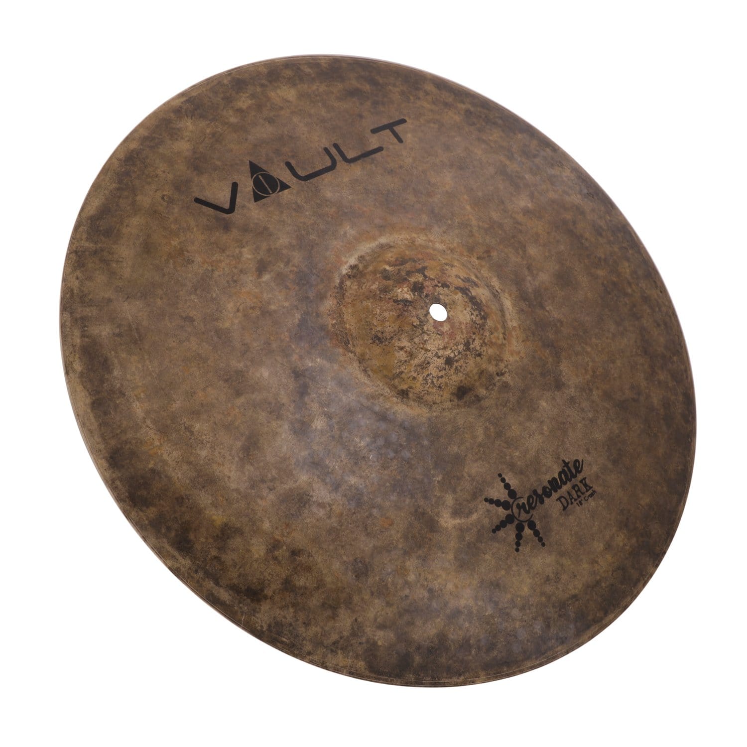 vault crash cymbals vault resonate dark series 18-inch crash cymbal