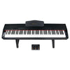 Vault Digital Pianos Black Vault Avanti 88 Key Digital Piano with Weighted Keys and U Type Stand