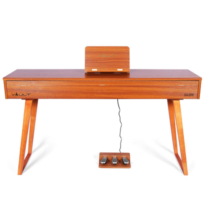 Vault Digital Pianos Brown Vault Glide 88 Key Premium Digital Piano with Stand and Pedal 