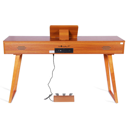 Vault Digital Pianos Brown Vault Glide 88 Key Premium Digital Piano with Stand and Pedal 