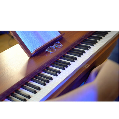 Vault Digital Pianos Brown Vault Glide 88 Key Premium Digital Piano with Stand and Pedal 