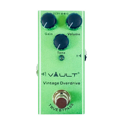vault effect pedals vault vintage overdrive effects pedal with all metal body, small footprint & 3 year warranty