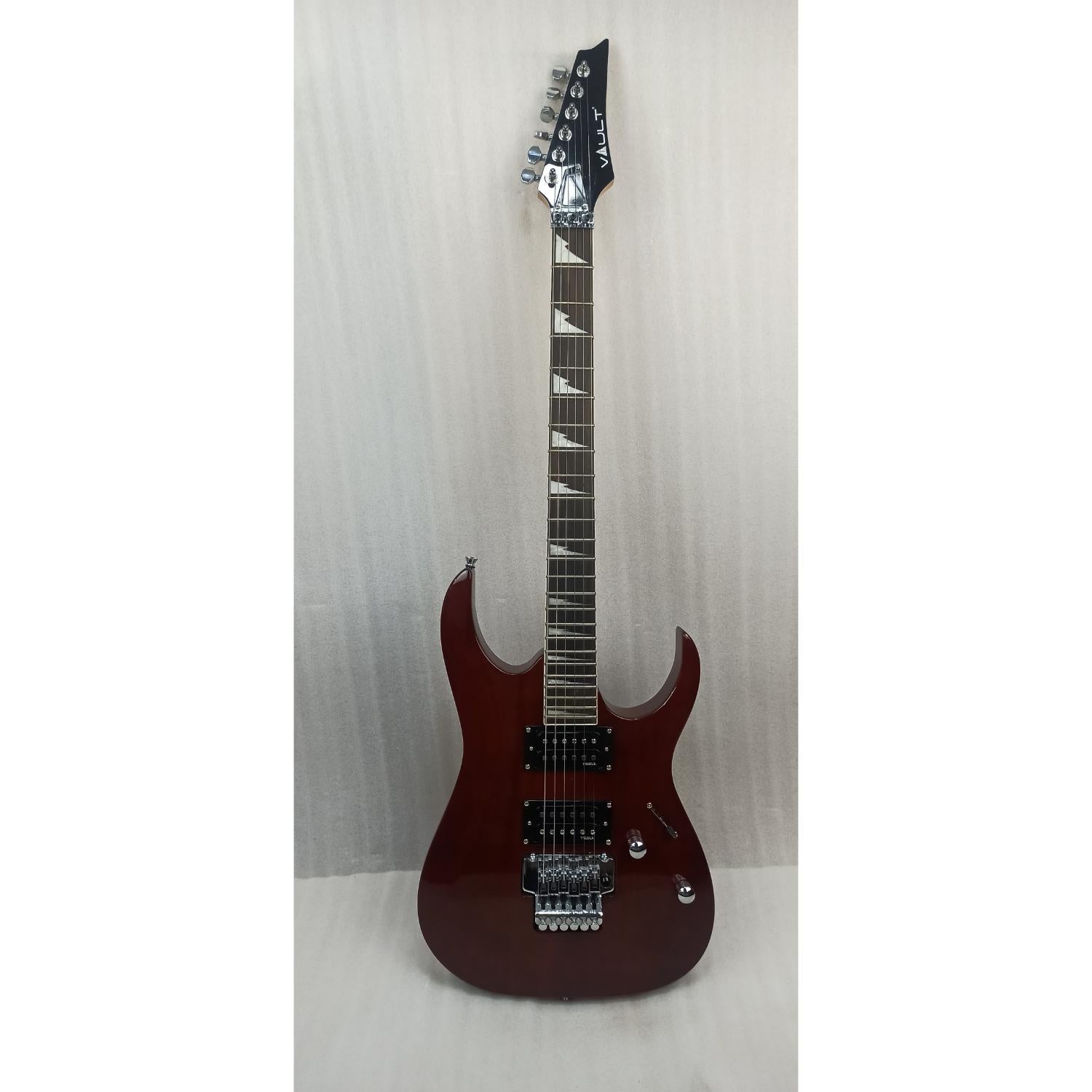 Vault Electric Guitars 202401029771 Vault Performer Pro RG 6 String Electric Guitar - High Gloss Solid Mahogany - Open Box #barcode_202401029771