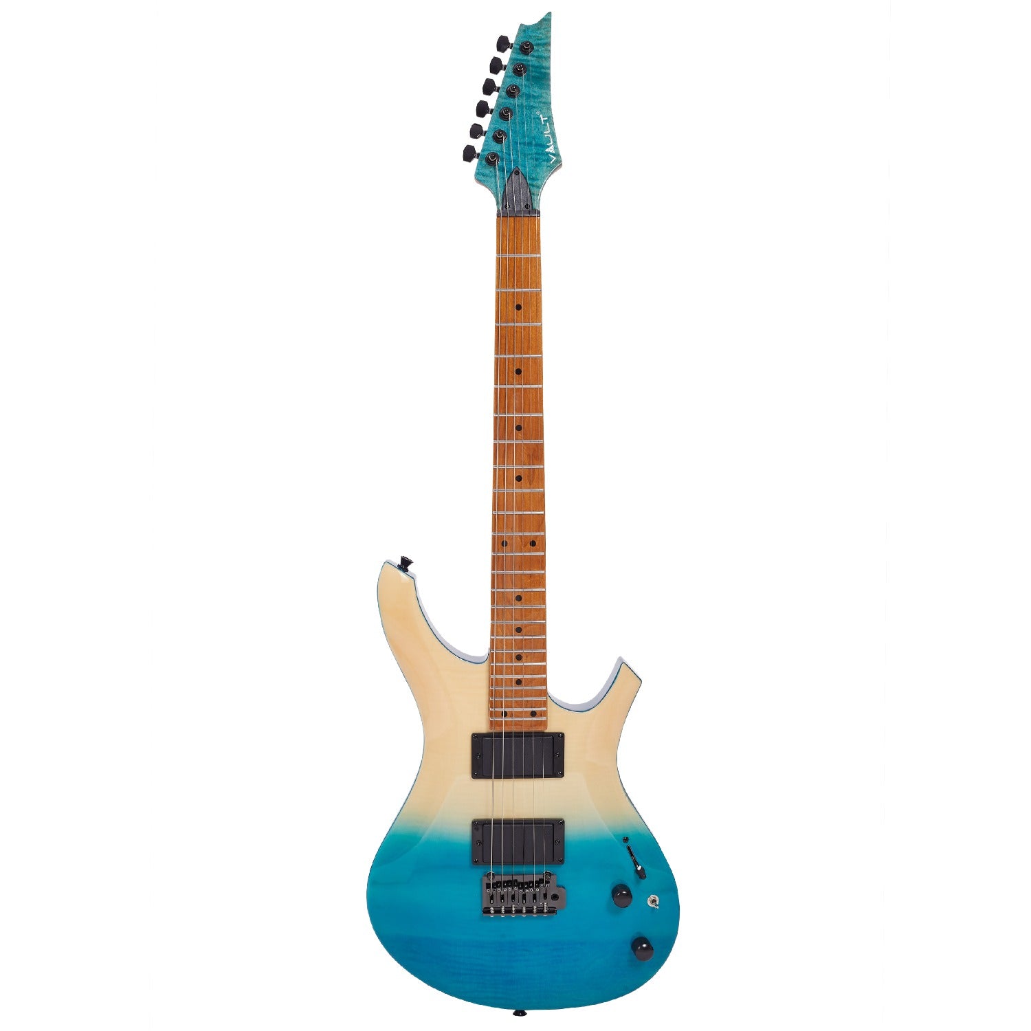 Vault Electric Guitars Beach Blue / Roasted Maple Vault RG2 Premium Electric Guitar with Dual Alnico 5 Humbuckers and Roasted Maple Neck 