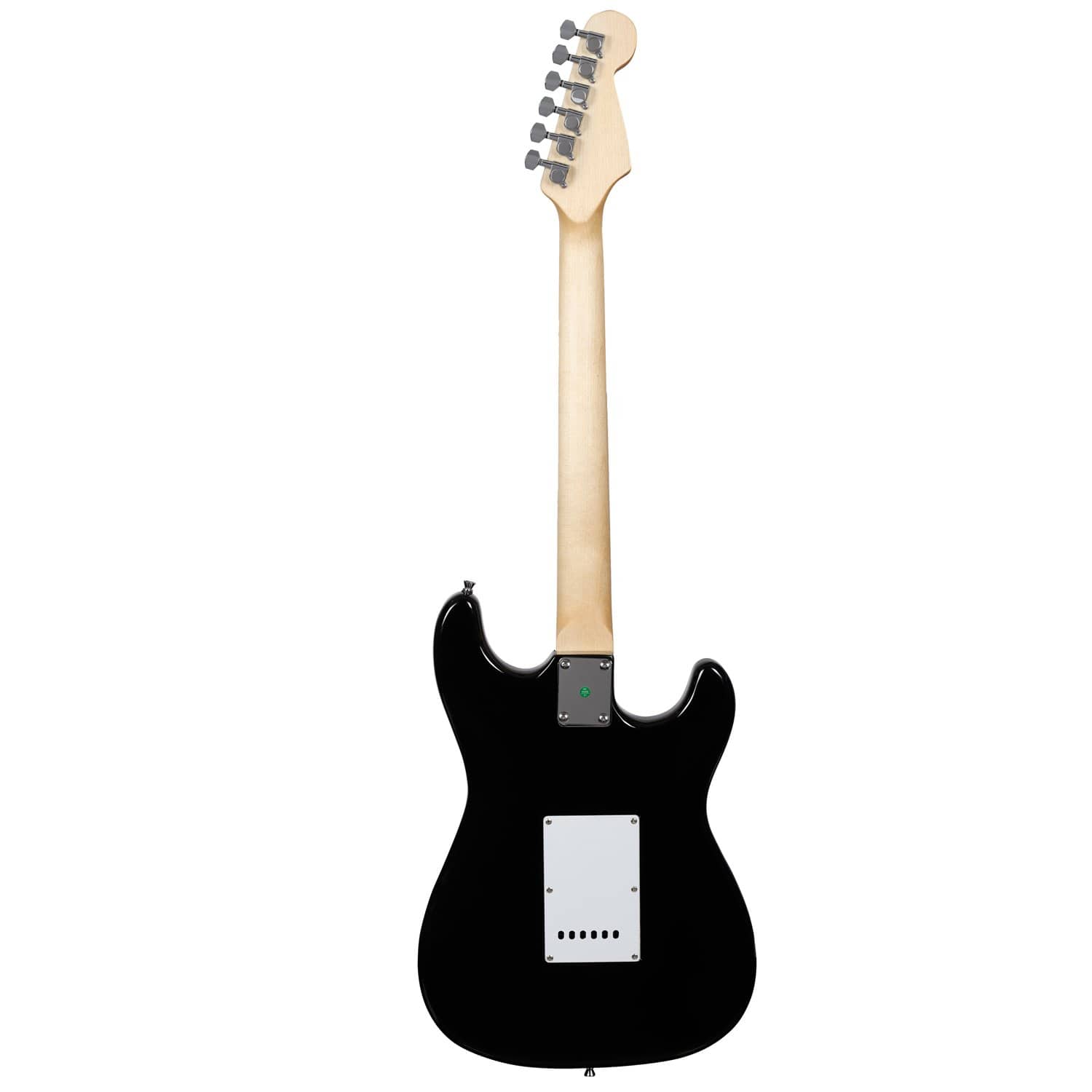 vault electric guitars black vault st1m left-handed 6-string electric guitar - black     
