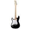 Vault Electric Guitars Black Vault ST1M Left-Handed 6-String Electric Guitar - Black
