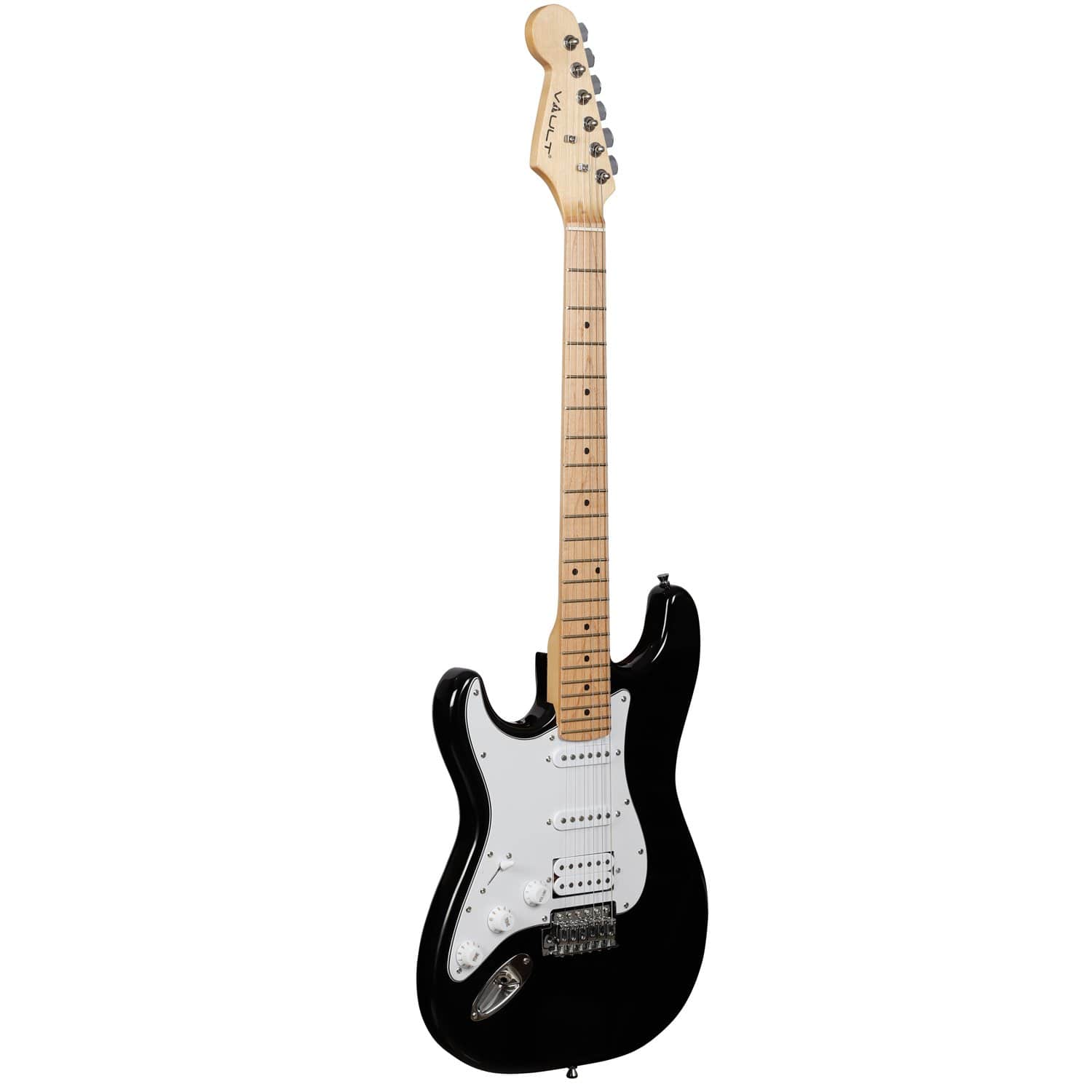 vault electric guitars black vault st1m left-handed 6-string electric guitar - black     