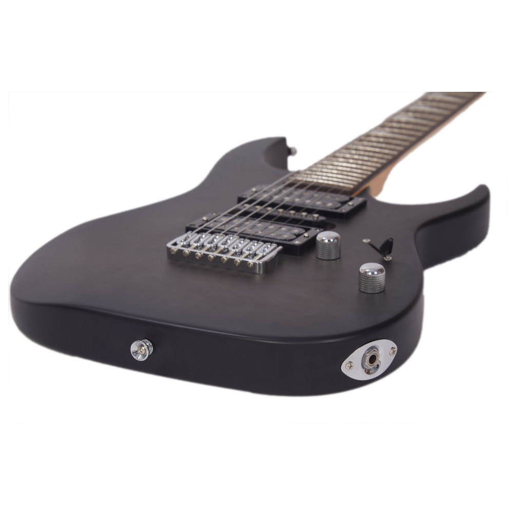 Vault Electric Guitars Matte Black Vault RG7 Seven String Electric Guitar