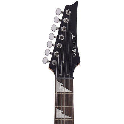 Vault Electric Guitars Matte Black Vault RG7 Seven String Electric Guitar