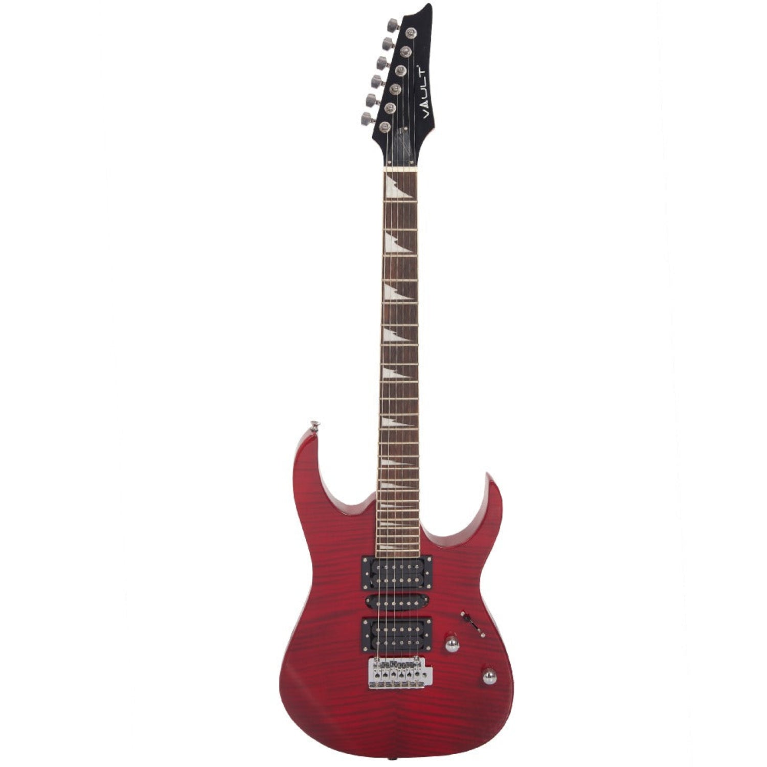 Vault Electric Guitars Transparent Red / Indian Laurel Vault RG1 Soloist Premium Electric Guitar