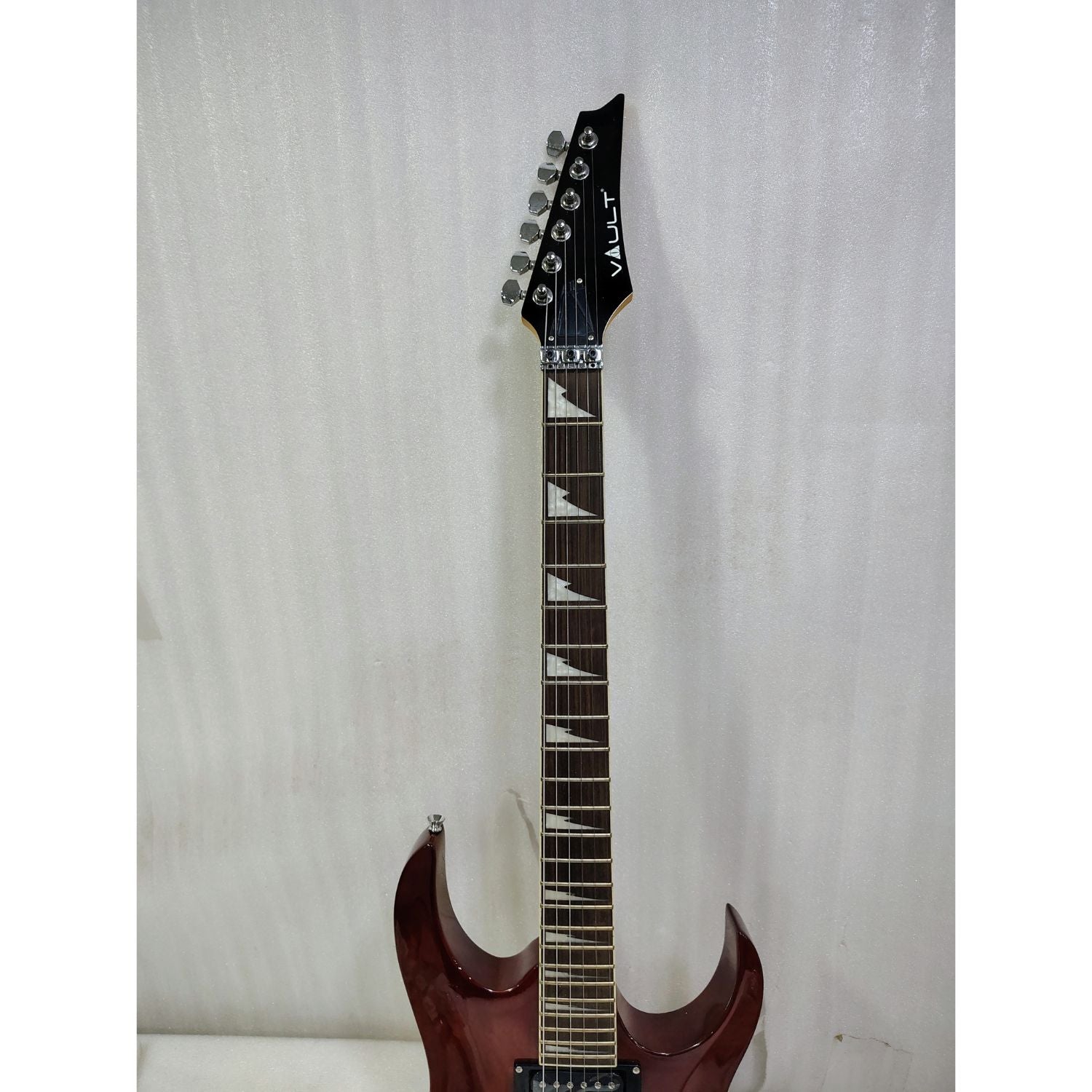 Vault Electric Guitars Vault Performer Pro RG 6 String Electric Guitar - High Gloss Solid Mahogany - Open Box #barcode_202401029775