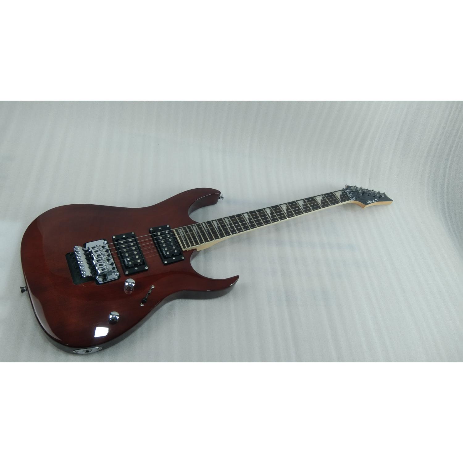 Vault Electric Guitars Vault Performer Pro RG 6 String Electric Guitar - High Gloss Solid Mahogany - Open Box #barcode_202401029780