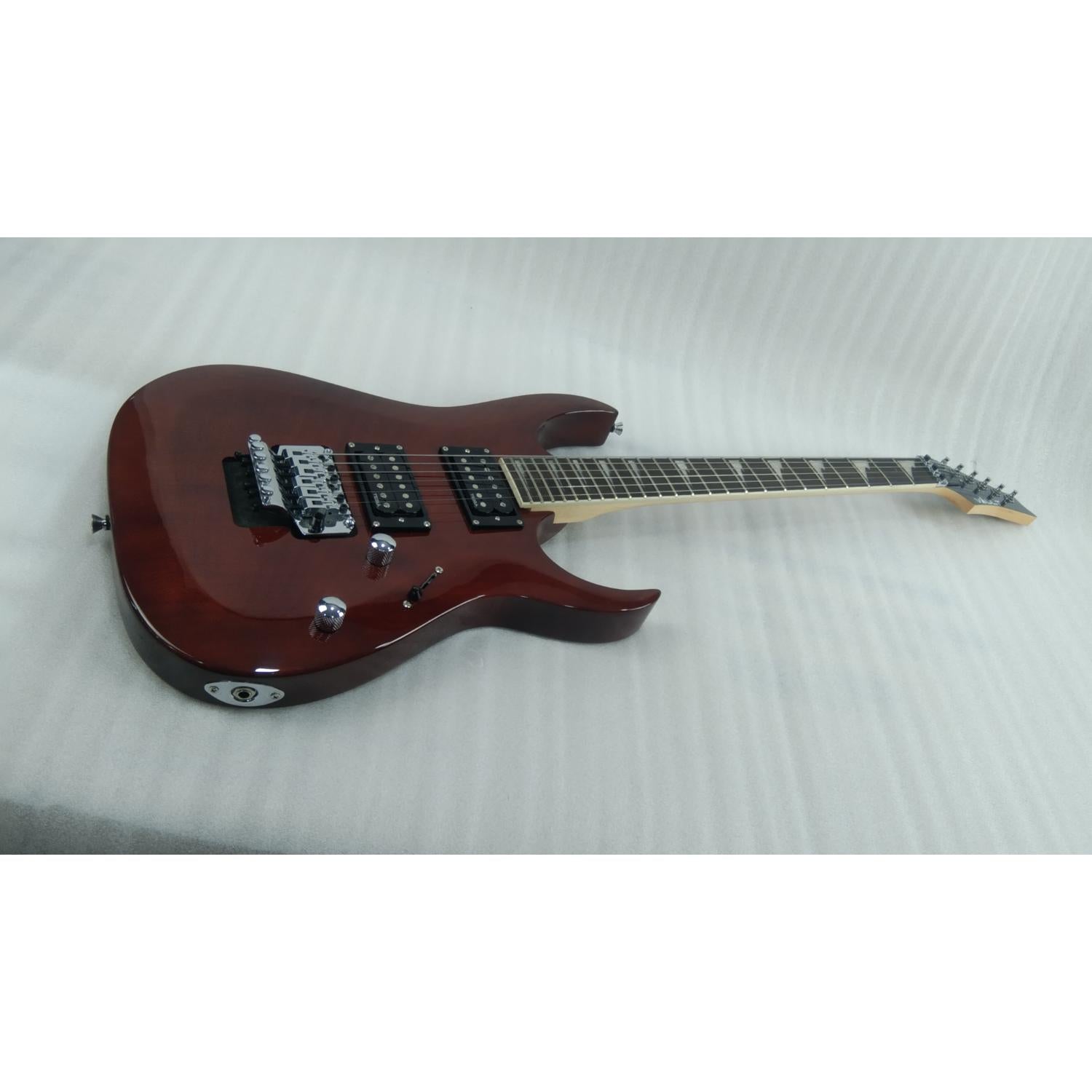 Vault Electric Guitars Vault Performer Pro RG 6 String Electric Guitar - High Gloss Solid Mahogany - Open Box #barcode_202401029780