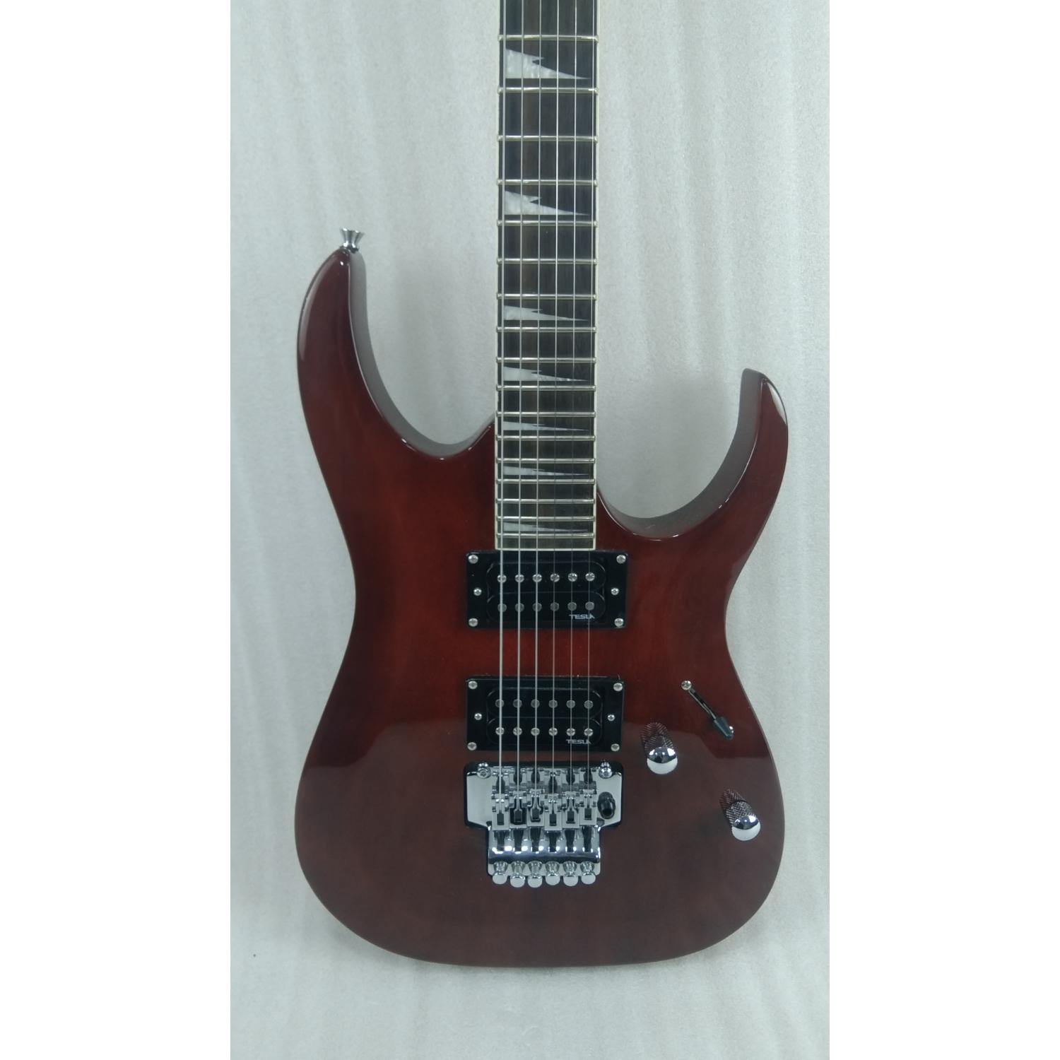 Vault Electric Guitars Vault Performer Pro RG 6 String Electric Guitar - High Gloss Solid Mahogany - Open Box #barcode_202401029780