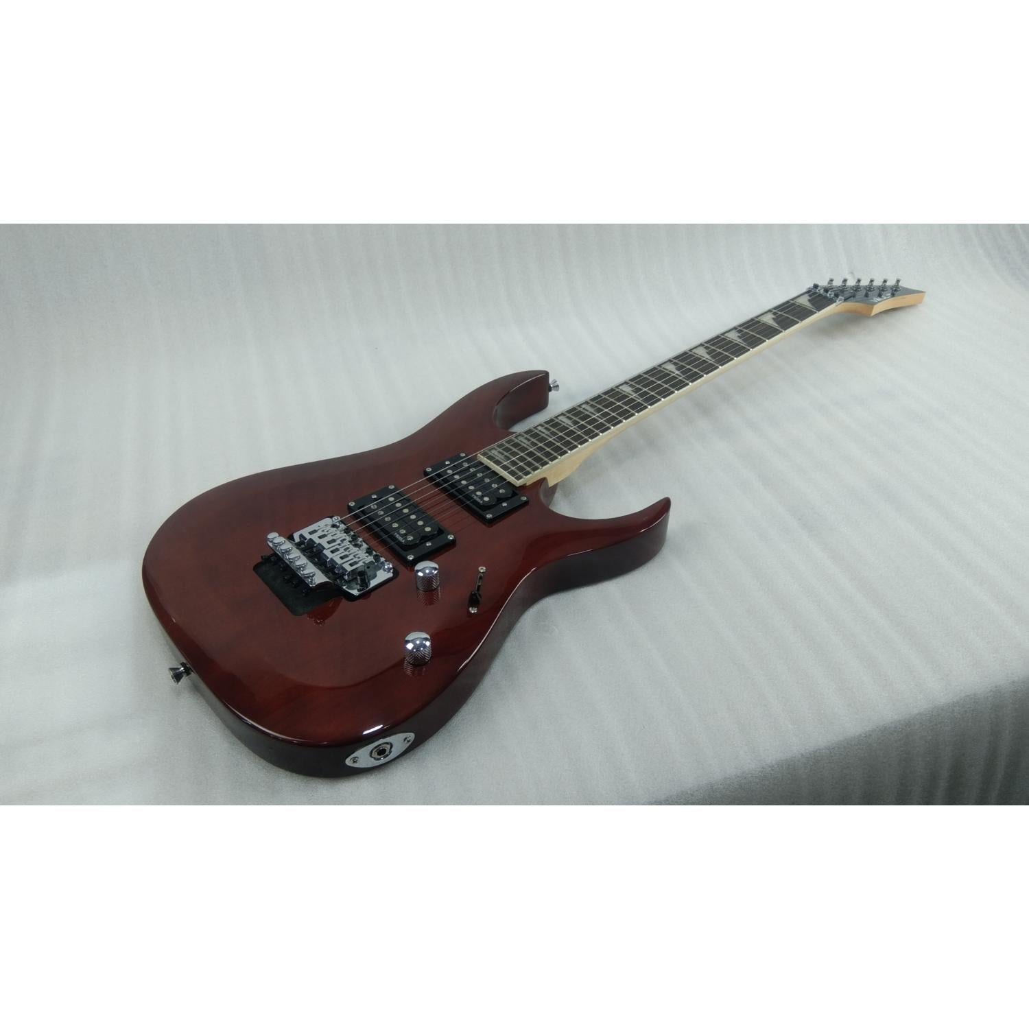 Vault Electric Guitars Vault Performer Pro RG 6 String Electric Guitar - High Gloss Solid Mahogany - Open Box #barcode_202401029780