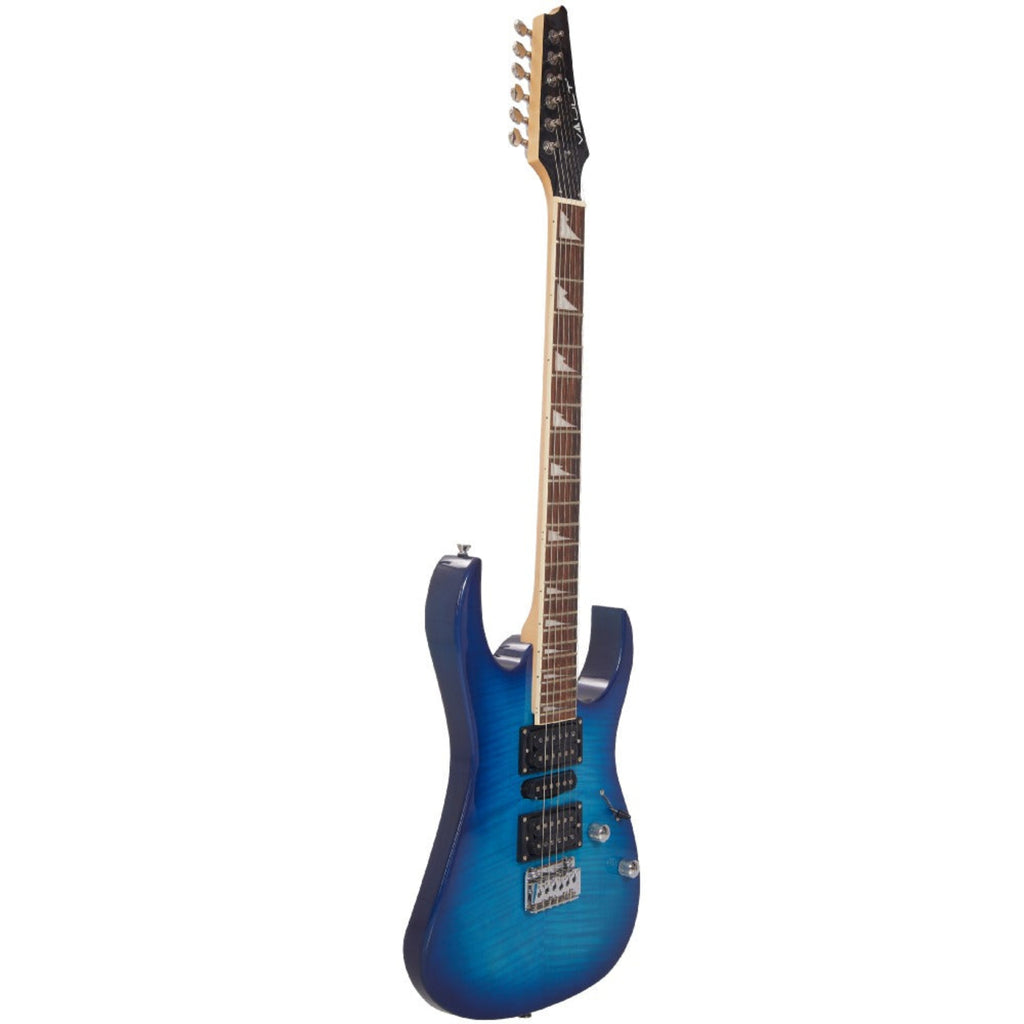 Vault Electric Guitars Vault RG1 Soloist Premium Electric Guitar#color_transparent-blue,fretboard_indian-laurel