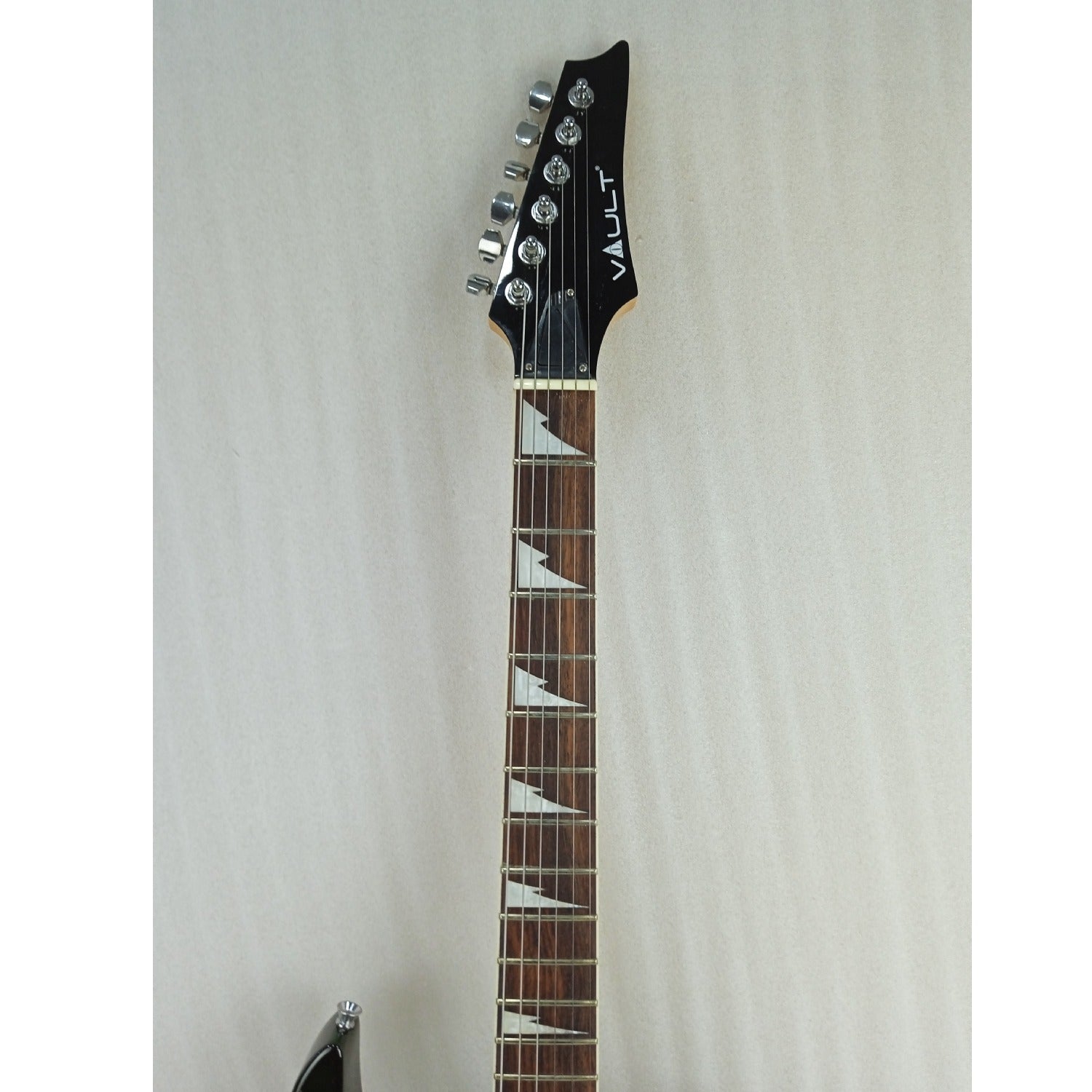 Vault Electric Guitars Vault RG1 Soloist Premium Electric Guitar - Transparent Green Burst - Open Box B Stock