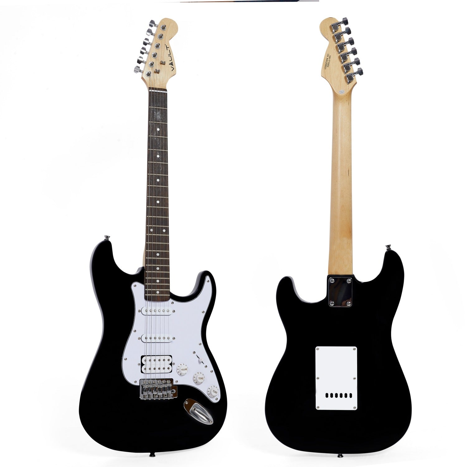 Vault Electric Guitars Vault ST1 Premium Electric Guitar #color_black,fretboard_indian-laurel