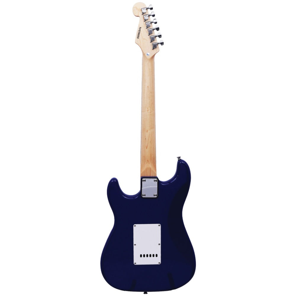 Vault Electric Guitars Vault ST2 Stratocaster Style Electric Guitar with Premium Alnico 5 Pickups#color_blue,fingerboard_laurel