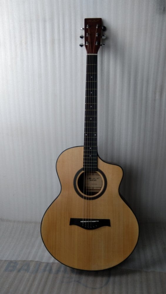 vault electro acoustic guitars 202101809317 vault ea40ce 41 inch premium spruce-top cutaway electro acoustic guitars - open box b stock   