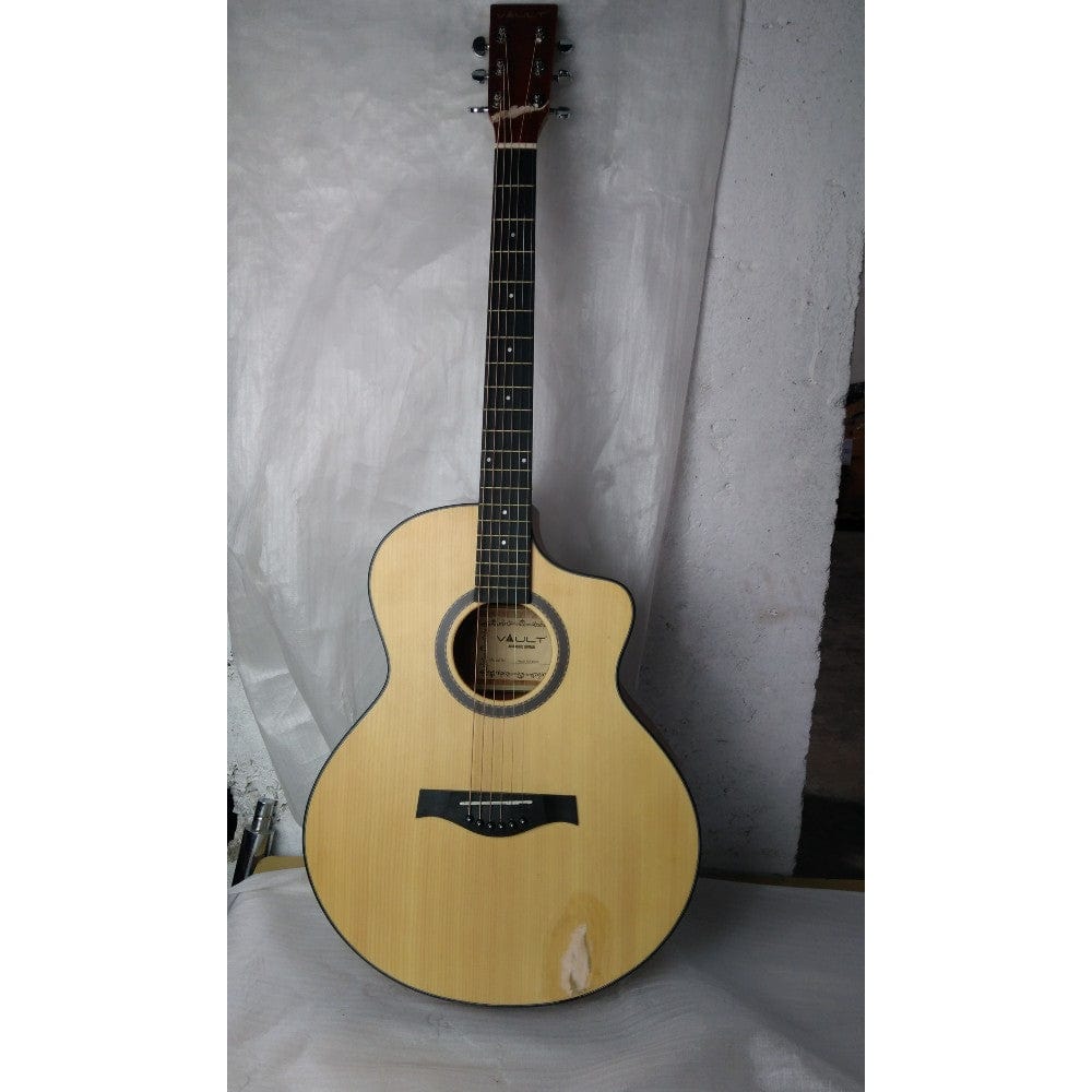 vault electro acoustic guitars 202101809381 vault ea40ce 41 inch premium spruce-top cutaway electro acoustic guitars - open box b stock   