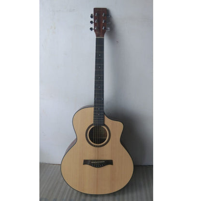 vault electro acoustic guitars 202301995190 vault ea40ce 41 inch premium spruce-top cutaway electro acoustic guitars - open box b stock   