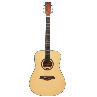 Vault Electro Acoustic Guitars Natural Vault DA25CE Dreadnought Shape Electro- Acoustic Guitar with Bubinga Back and Sides 