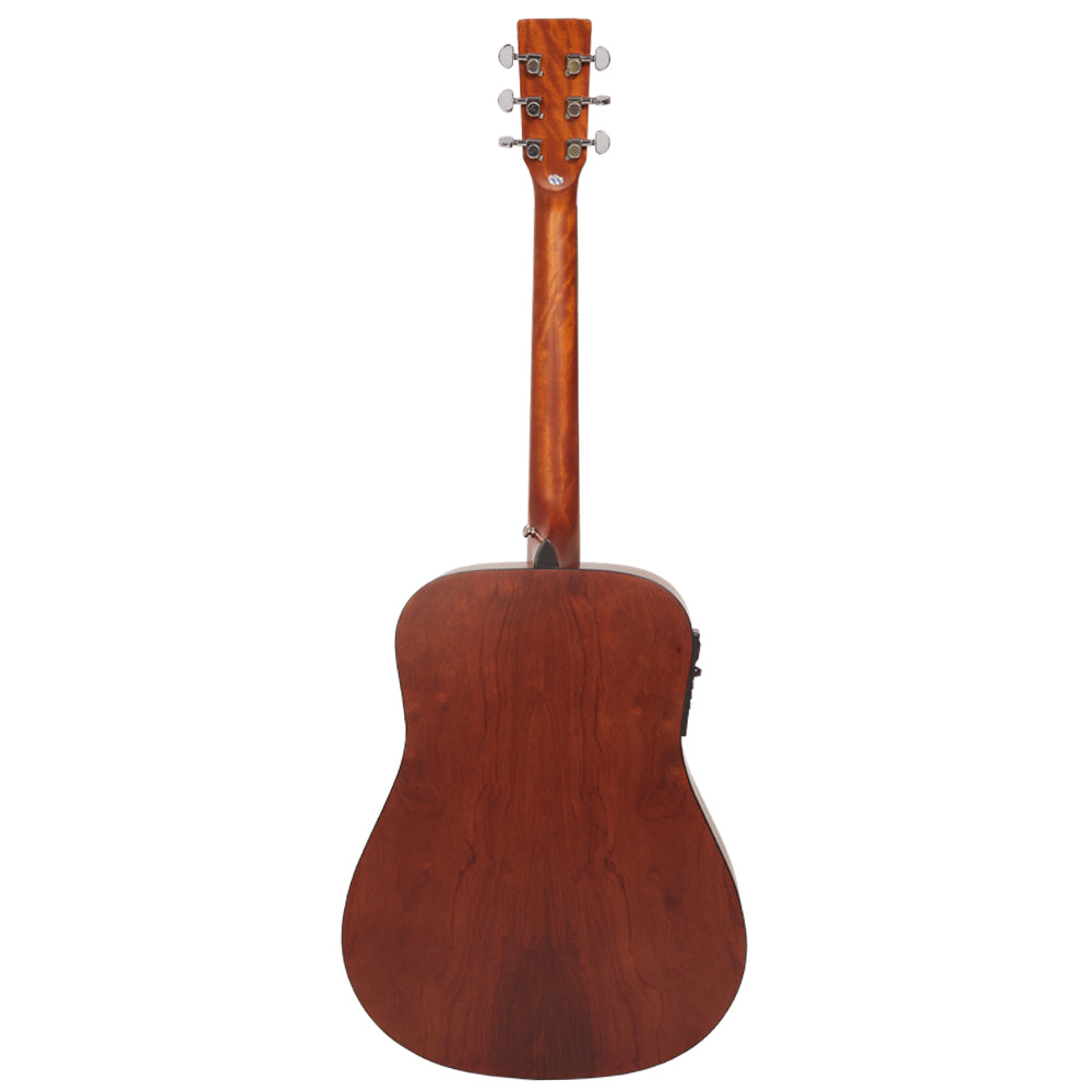 Vault Electro Acoustic Guitars Natural Vault DA25CE Dreadnought Shape Electro- Acoustic Guitar with Bubinga Back and Sides 
