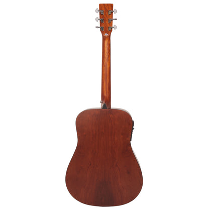 Vault Electro Acoustic Guitars Natural Vault DA25CE Dreadnought Shape Electro- Acoustic Guitar with Bubinga Back and Sides 