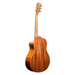 Vault Electro Acoustic Guitars Natural Vault Performer Pro All Solid Mahogany Premium Electro Acoustic Guitar With Gigbag