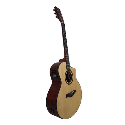 vault electro acoustic guitars vault ea40ce 41 inch premium spruce-top cutaway electro acoustic guitar - open box