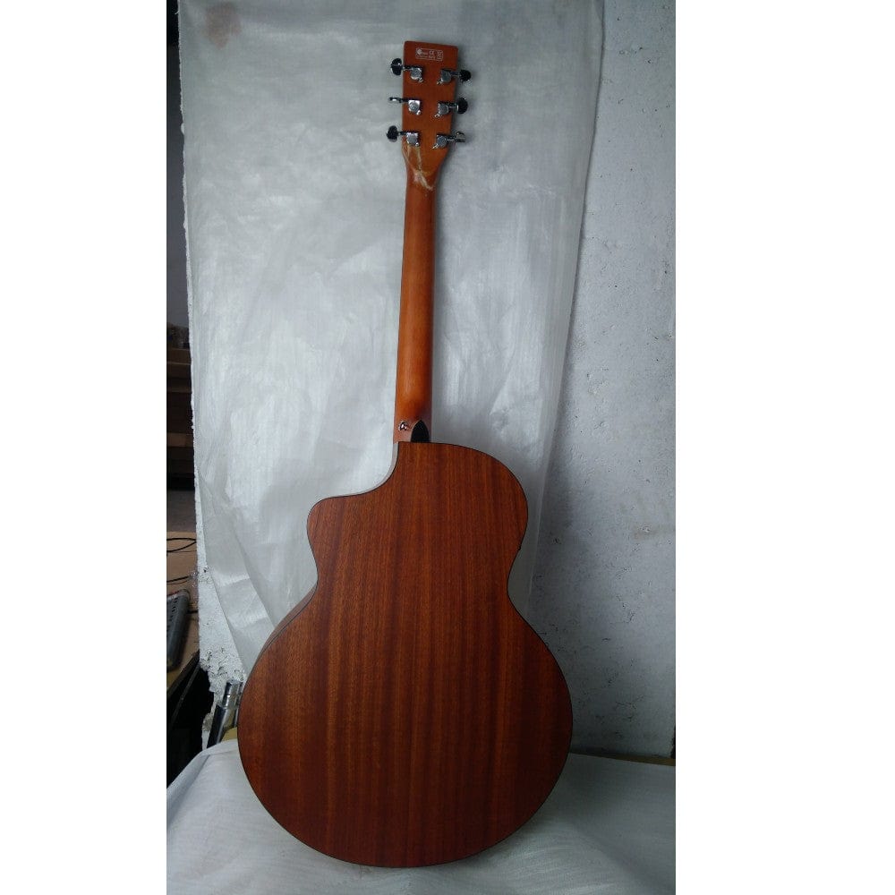 vault electro acoustic guitars vault ea40ce 41 inch premium spruce-top cutaway electro acoustic guitars - open box b stock   