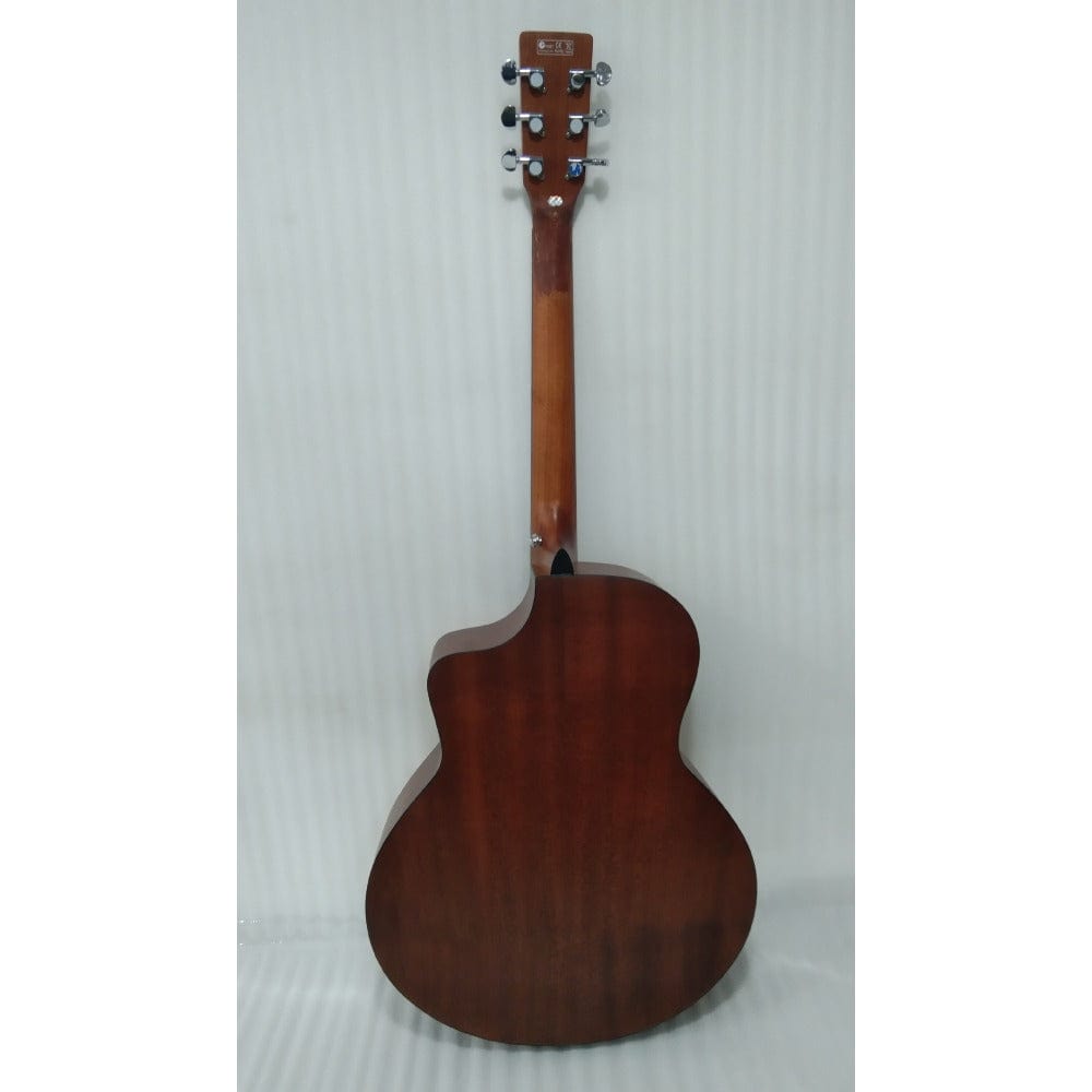 vault electro acoustic guitars vault ea40ce 41 inch premium spruce-top cutaway electro acoustic guitars - open box b stock   