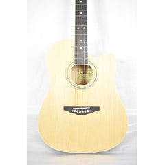 Vault Electro Acoustic Guitars Vault ED-10CE 41 inch Cutaway Electro Acoustic Guitar - Natural - Open Box B Stock