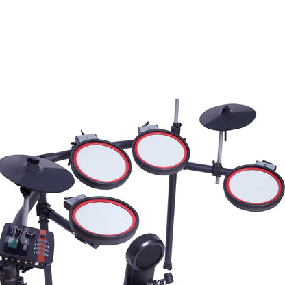 Vault Electronic Drum Kits Vault Impact Fusion Electronic Drum Kit with Dual Zone Mesh Pads, Cymbals and Advanced Module with 300+ Sounds