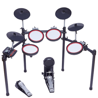 Vault Electronic Drum Kits Vault Impact Fusion Electronic Drum Kit with Dual Zone Mesh Pads, Cymbals and Advanced Module with 300+ Sounds
