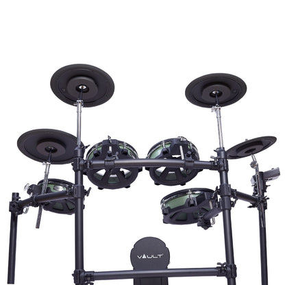 Vault Electronic Drum Kits Vault Performer Electronic Drum Kit with Full-Size Mesh Pads, Triple Zone Cymbals and Advanced Module with 900+ Sounds