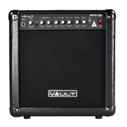 vault guitar combo amplifiers vault frenzy 20 watt guitar combo amplifier with analog distortion, reverb & delay all playable together - open box