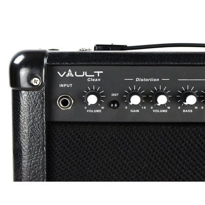 vault guitar combo amplifiers vault frenzy 20 watt guitar combo amplifier with analog distortion, reverb & delay all playable together - open box