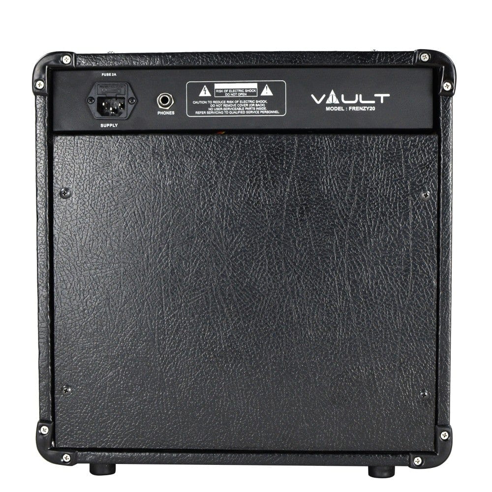 vault guitar combo amplifiers vault frenzy 20 watt guitar combo amplifier with analog distortion, reverb & delay all playable together - open box