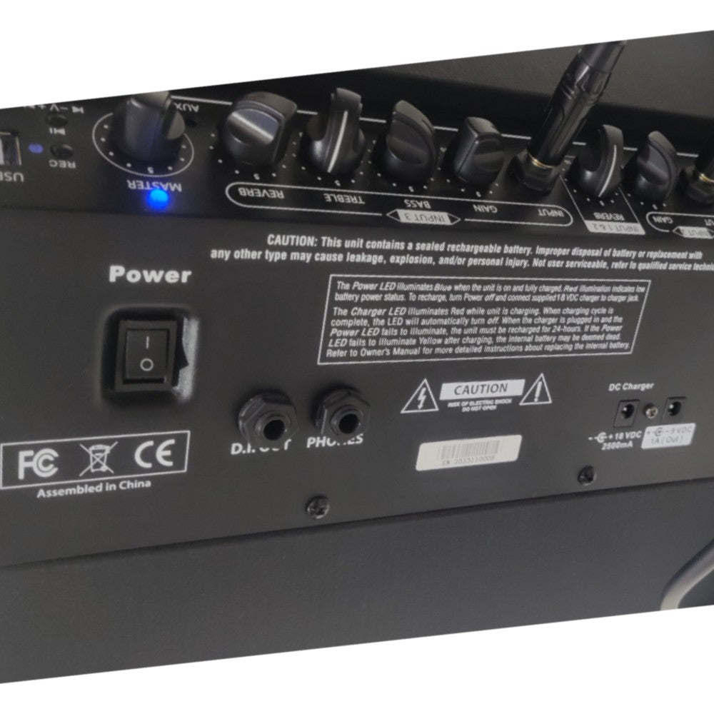Vault Guitar Combo Amplifiers Vault Nomad 40 Forty-Watt Battery Powered Portable 3-Channel Multi Instrument and Vocals Amplifier