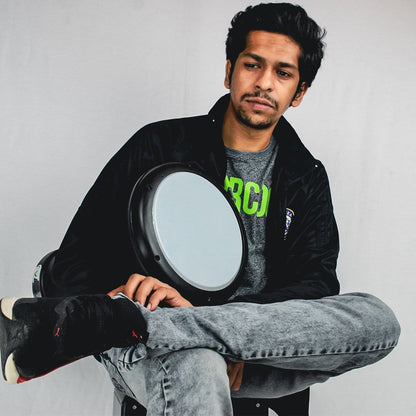 vault hand percussions vault darbuka aluminium body - black