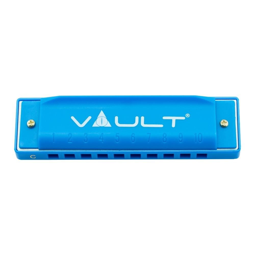 Vault Harmonicas Blue Vault HA500 Key C 10-Hole Harmonica