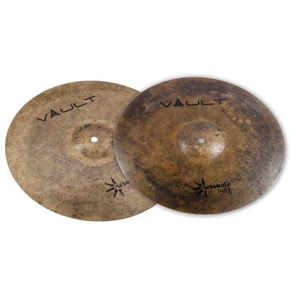 vault hi hat cymbals vault resonate dark series 15-inch hi-hats cymbals - pair
