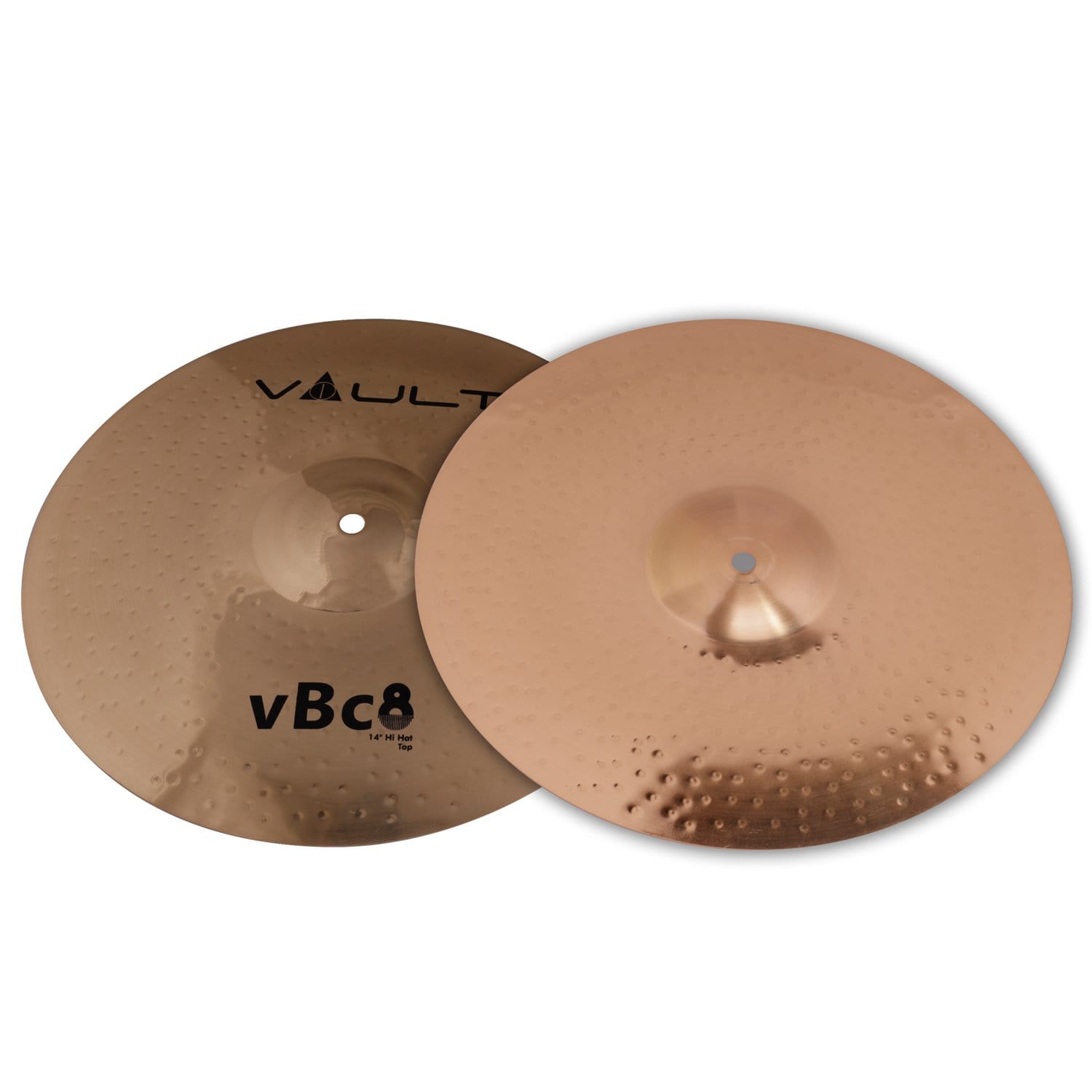 vault hi hat cymbals vault vbc8 cymbal 14-inch hi-hats cymbals - pair