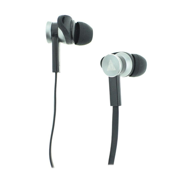 vault in-ear wired headphones black vault buds earphones with in-line mic & 3d stereo sound for iphone & android phones   #color_black