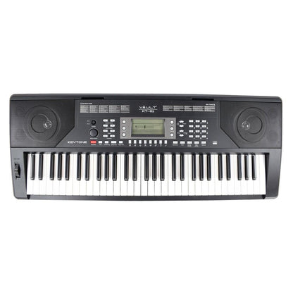 Vault Keyboard Bundles Black Vault KT-61 Keytone Touch Sensitive 61-Key Keyboard With Gigbag, Polishing Cloth, Online Lessons & Ebook