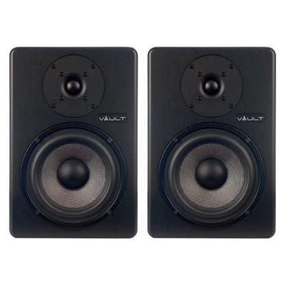 Vault Monitor Speaker Bundles Vault C6 6-Inch Powered Studio Monitors with Isolation Pads, Cables, and Ebook  - Pair