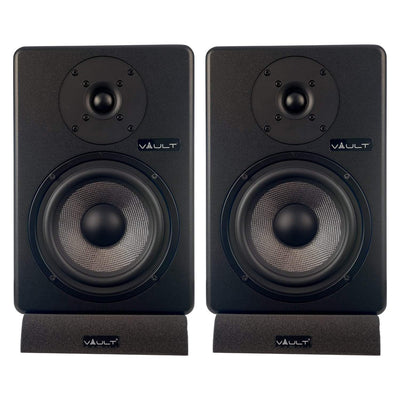 Vault C6 6" Powered Studio Monitors With Isolation Foam Pads - Pair